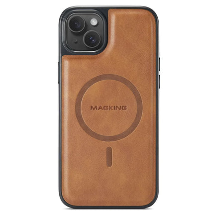 MAGKING K2 Series For iPhone 14 Case Compatible with MagSafe PC+TPU+PU Phone Cover