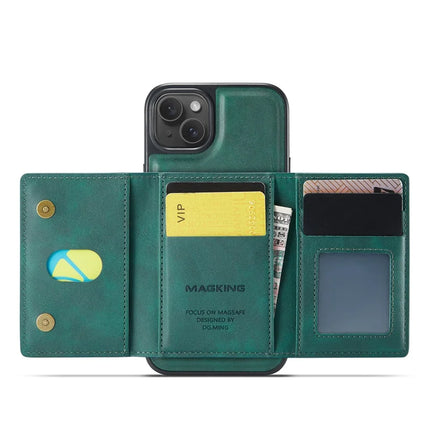 MAGKING K2 Series For iPhone 14 Case Compatible with MagSafe PC+TPU+PU Phone Cover