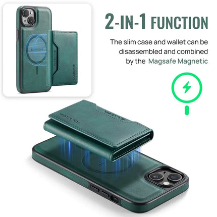 MAGKING K2 Series For iPhone 14 Case Compatible with MagSafe PC+TPU+PU Phone Cover