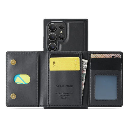 MAGKING K2 Series For Samsung Galaxy S23 Ultra Case Compatible with MagSafe PC+TPU+PU Phone Cover