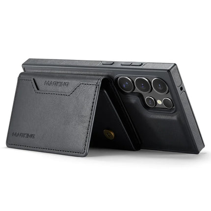 MAGKING K2 Series For Samsung Galaxy S23 Ultra Case Compatible with MagSafe PC+TPU+PU Phone Cover