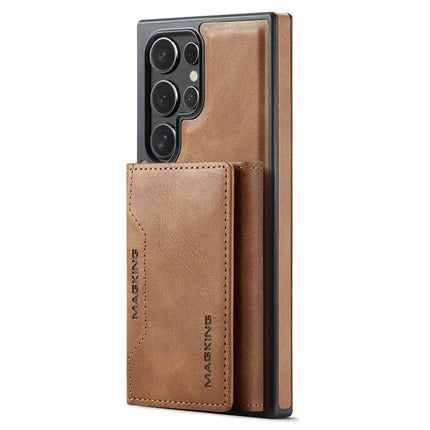 MAGKING K2 Series For Samsung Galaxy S23 Ultra Case Compatible with MagSafe PC+TPU+PU Phone Cover