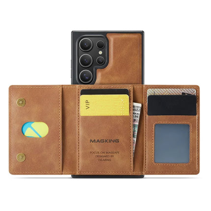 MAGKING K2 Series For Samsung Galaxy S23 Ultra Case Compatible with MagSafe PC+TPU+PU Phone Cover