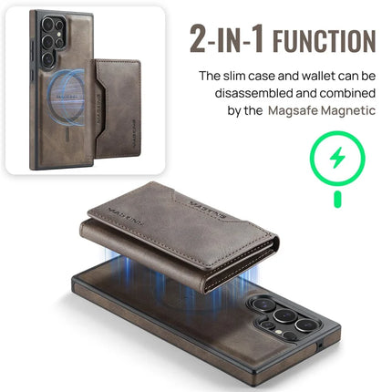 MAGKING K2 Series For Samsung Galaxy S23 Ultra Case Compatible with MagSafe PC+TPU+PU Phone Cover
