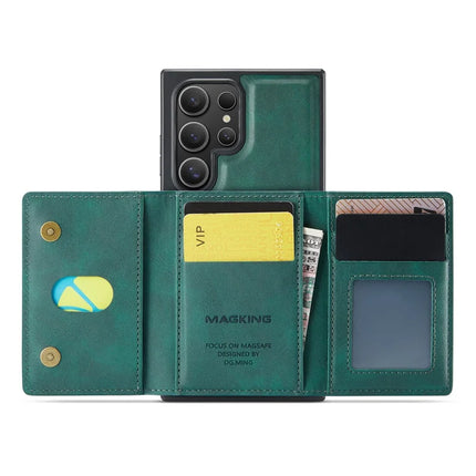 MAGKING K2 Series For Samsung Galaxy S23 Ultra Case Compatible with MagSafe PC+TPU+PU Phone Cover