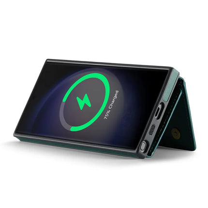 MAGKING K2 Series For Samsung Galaxy S23 Ultra Case Compatible with MagSafe PC+TPU+PU Phone Cover