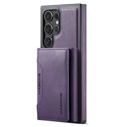 MAGKING K2 Series For Samsung Galaxy S23 Ultra Case Compatible with MagSafe PC+TPU+PU Phone Cover