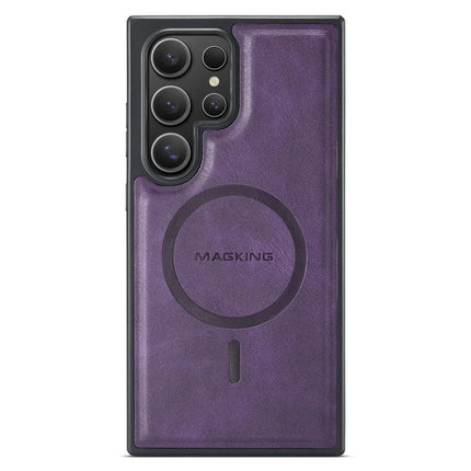 MAGKING K2 Series For Samsung Galaxy S23 Ultra Case Compatible with MagSafe PC+TPU+PU Phone Cover