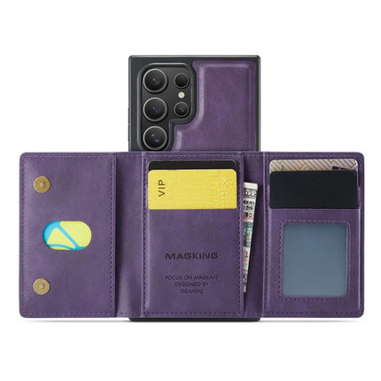 MAGKING K2 Series For Samsung Galaxy S23 Ultra Case Compatible with MagSafe PC+TPU+PU Phone Cover