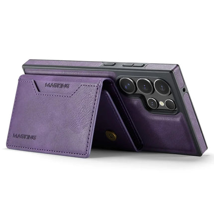MAGKING K2 Series For Samsung Galaxy S23 Ultra Case Compatible with MagSafe PC+TPU+PU Phone Cover