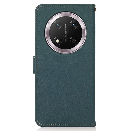 KHAZNEH For Honor Magic7 Lite 5G / X9c 5G / X60 Pro 5G Case Genuine Cow Leather Wallet Phone Cover