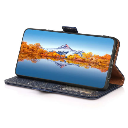 KHAZNEH For Honor Magic7 Lite 5G / X9c 5G / X60 Pro 5G Phone Case Genuine Cow Leather Cover RFID Blocking
