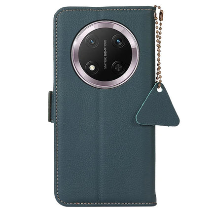 TJ For Honor Magic7 Lite 5G / X9c 5G / X60 Pro 5G Case RFID Blocking Genuine Cow Leather Phone Cover