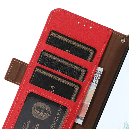 TJ For Honor Magic7 Lite 5G / X9c 5G / X60 Pro 5G Case RFID Blocking Genuine Cow Leather Phone Cover