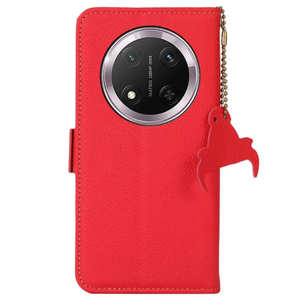 TJ For Honor Magic7 Lite 5G / X9c 5G / X60 Pro 5G Case RFID Blocking Genuine Cow Leather Phone Cover
