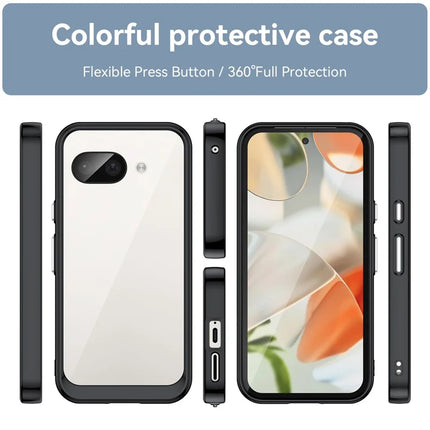 For Google Pixel 9a Case TPU+Acrylic Protective Clear Phone Cover