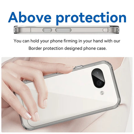 For Google Pixel 9a Case TPU+Acrylic Protective Clear Phone Cover