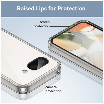 For Google Pixel 9a Case TPU+Acrylic Protective Clear Phone Cover