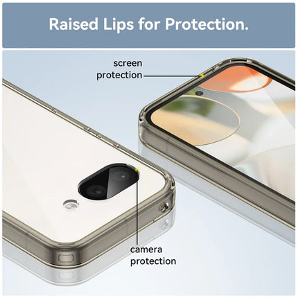 For Google Pixel 9a Case TPU+Acrylic Protective Clear Phone Cover