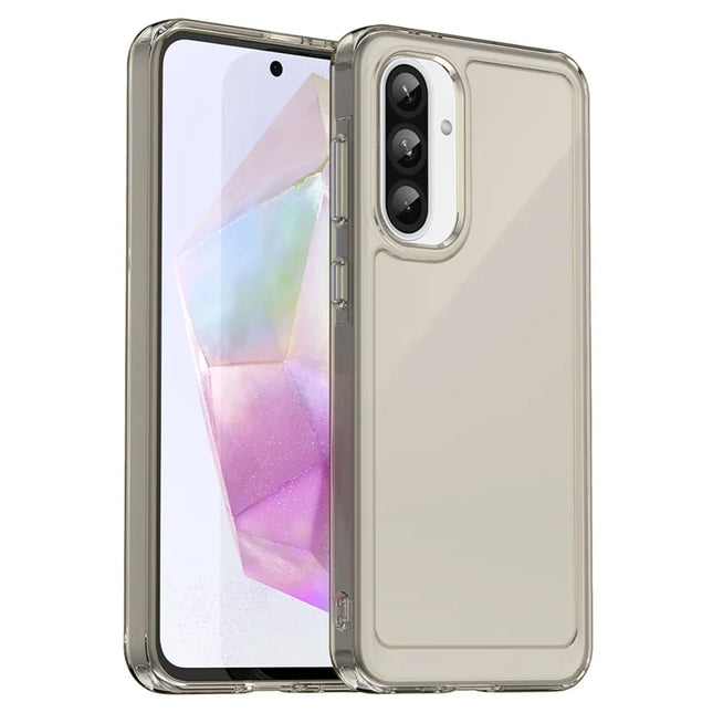 For Samsung Galaxy A36 5G Case TPU Shockproof Phone Back Cover - Transparent Grey