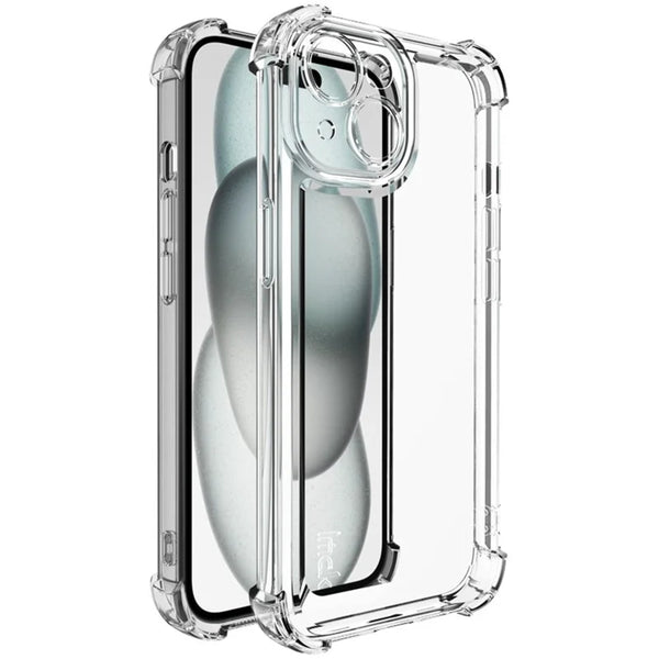 ShopCaseCart Cover Case iPhone 15 Protective cover Straight Frame Four Corner Impact-resistant Clear TPU Guard
