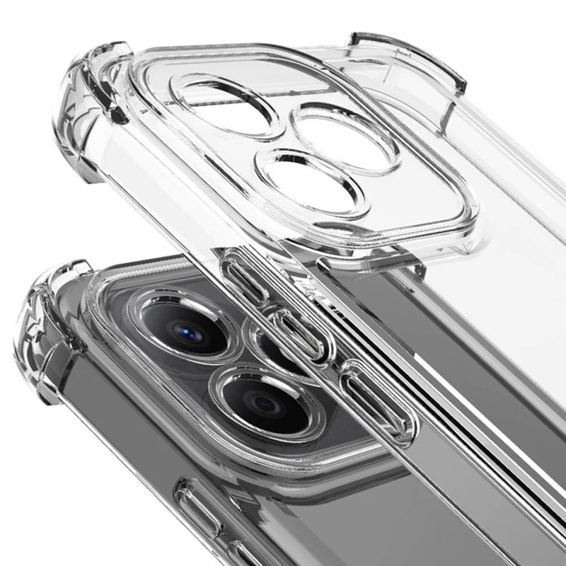 ShopCaseCart Cover Case iPhone 15 Protective cover Straight Frame Four Corner Impact-resistant Clear TPU Guard