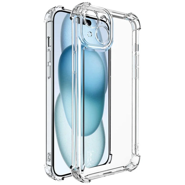 ShopCaseCart Cover Case iPhone 15 Plus Protective cover Straight Frame Four Corner Impact-resistant Clear TPU Guard