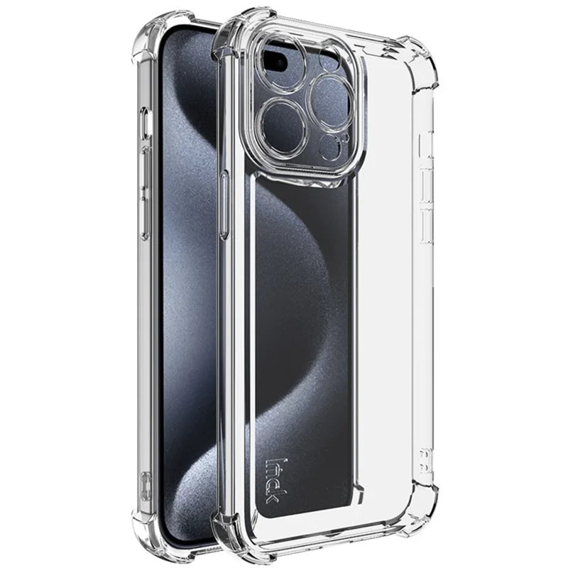 ShopCaseCart Cover Case iPhone 15 Pro Max Protective cover Straight Frame Four Corner Impact-resistant Clear TPU Guard