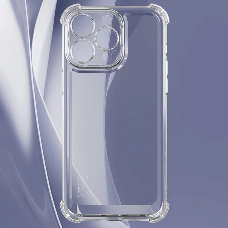 ShopCaseCart Cover Case iPhone 15 Pro Max Protective cover Straight Frame Four Corner Impact-resistant Clear TPU Guard