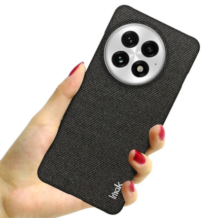 IMAK Ruiyi Series for OnePlus 13 Case Classic Fabric Texture Leather+PC Phone Cover