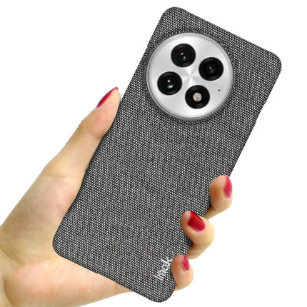IMAK Ruiyi Series for OnePlus 13 Case Classic Fabric Texture Leather+PC Phone Cover