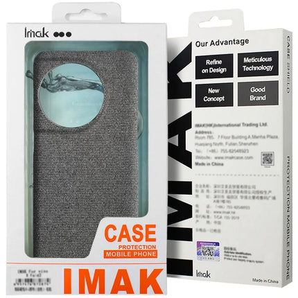 IMAK Ruiyi Series for OnePlus 13 Case Classic Fabric Texture Leather+PC Phone Cover