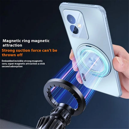 For Honor 100 5G Case Compatible with MagSafe Kickstand TPU+PC Heat Dissipation Phone Cover