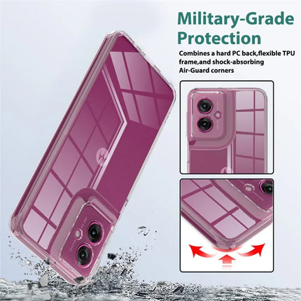 For Motorola Moto G55 5G Clear Phone Case TPU+Acrylic Shockproof Phone Back Cover