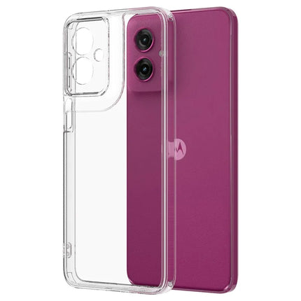 For Motorola Moto G55 5G Clear Phone Case TPU+Acrylic Shockproof Phone Back Cover