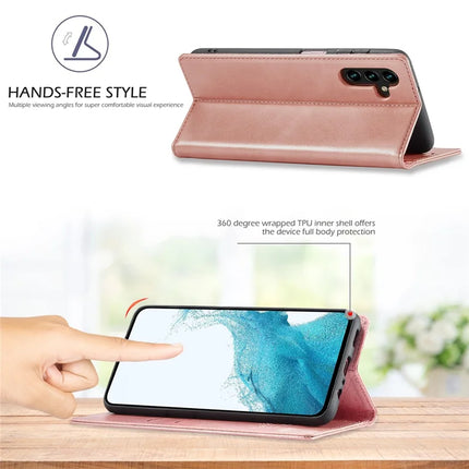 LC.IMEEKE For Samsung Galaxy A16 5G / A16 4G Stand Case TPU+PU Flip Phone Cover