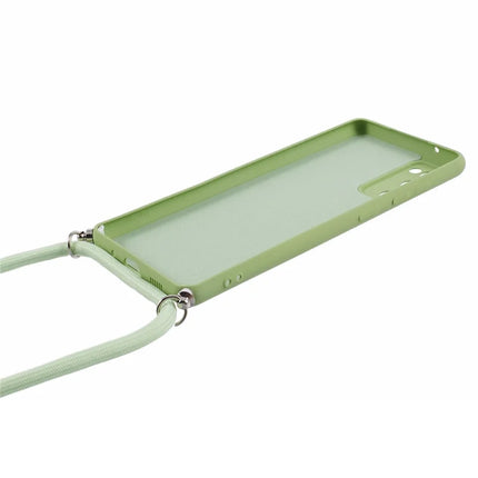 For Samsung Galaxy S20 4G / 5G Crossbody Case Flexible TPU Fiber Lining Anti-Shock Phone Cover