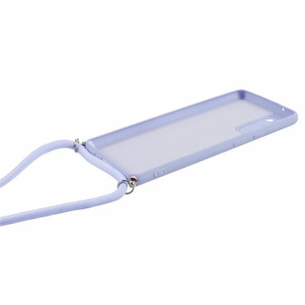 For Samsung Galaxy S20 4G / 5G Crossbody Case Flexible TPU Fiber Lining Anti-Shock Phone Cover