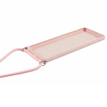 For Samsung Galaxy S20 4G / 5G Crossbody Case Flexible TPU Fiber Lining Anti-Shock Phone Cover