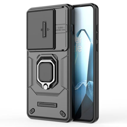 For OnePlus 13 Case PC+TPU Kickstand Phone Protector with Lens Cover