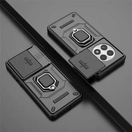 For OnePlus 13 Case PC+TPU Kickstand Phone Protector with Lens Cover