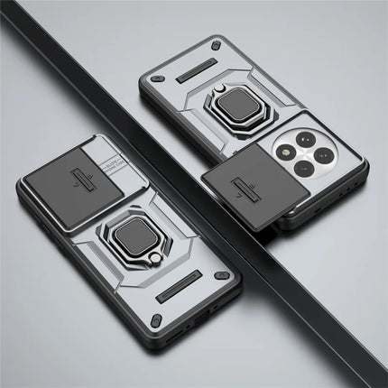 For OnePlus 13 Case PC+TPU Kickstand Phone Protector with Lens Cover