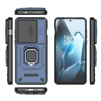 For OnePlus 13 Case PC+TPU Kickstand Phone Protector with Lens Cover