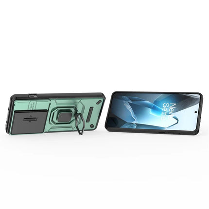 For OnePlus 13 Case PC+TPU Kickstand Phone Protector with Lens Cover