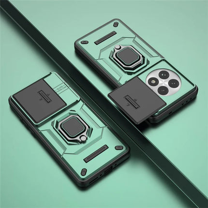 For OnePlus 13 Case PC+TPU Kickstand Phone Protector with Lens Cover