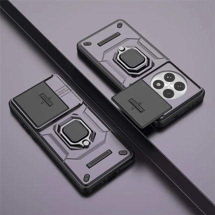 For OnePlus 13 Case PC+TPU Kickstand Phone Protector with Lens Cover