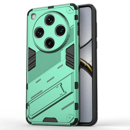 For Oppo Find X8 Pro 5G Case PC+TPU Shockproof Phone Cover with Kickstand - Green