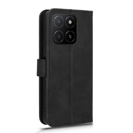 For Honor X5b Leather Case Skin-Feel Anti-Drop Wallet Flip Phone Cover