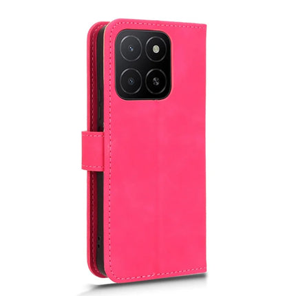 For Honor X5b Leather Case Skin-Feel Anti-Drop Wallet Flip Phone Cover