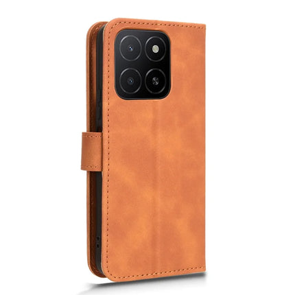 For Honor X5b Leather Case Skin-Feel Anti-Drop Wallet Flip Phone Cover